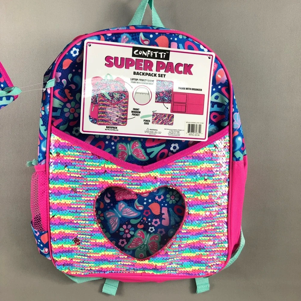 Confetti Super Pack Backpack Set